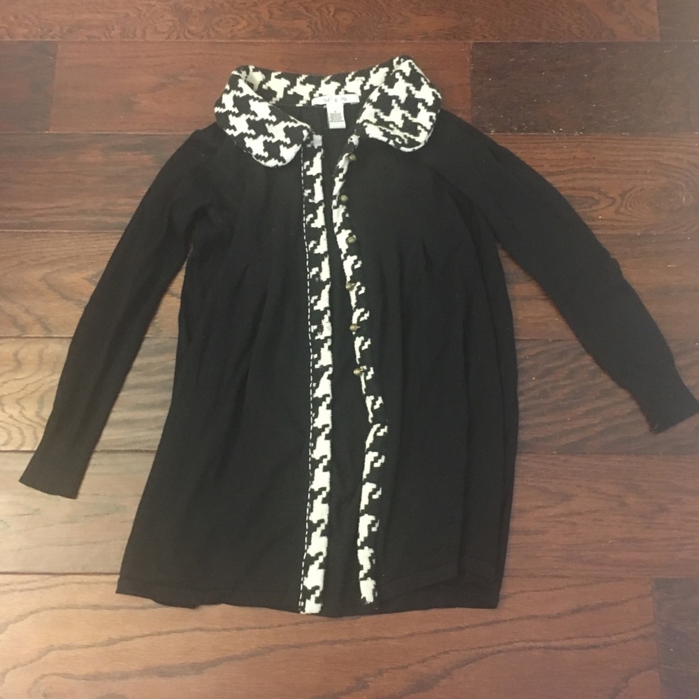 Nick & Mo Houndstooth Cardigan size S